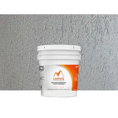 LUMINE - Textura CRETA de Revestimientos, tineta de 23 kg, rendimiento 10 m2 por tineta, color gris claro