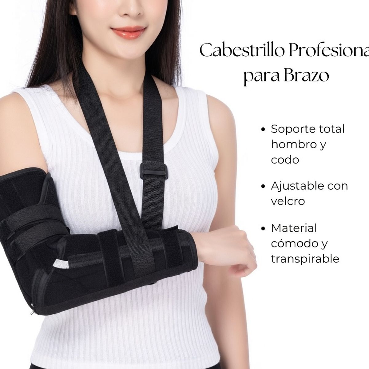 MOVI - Cabestrillo Inmovilizador para Brazo Ajustable  Soporte Lesiones