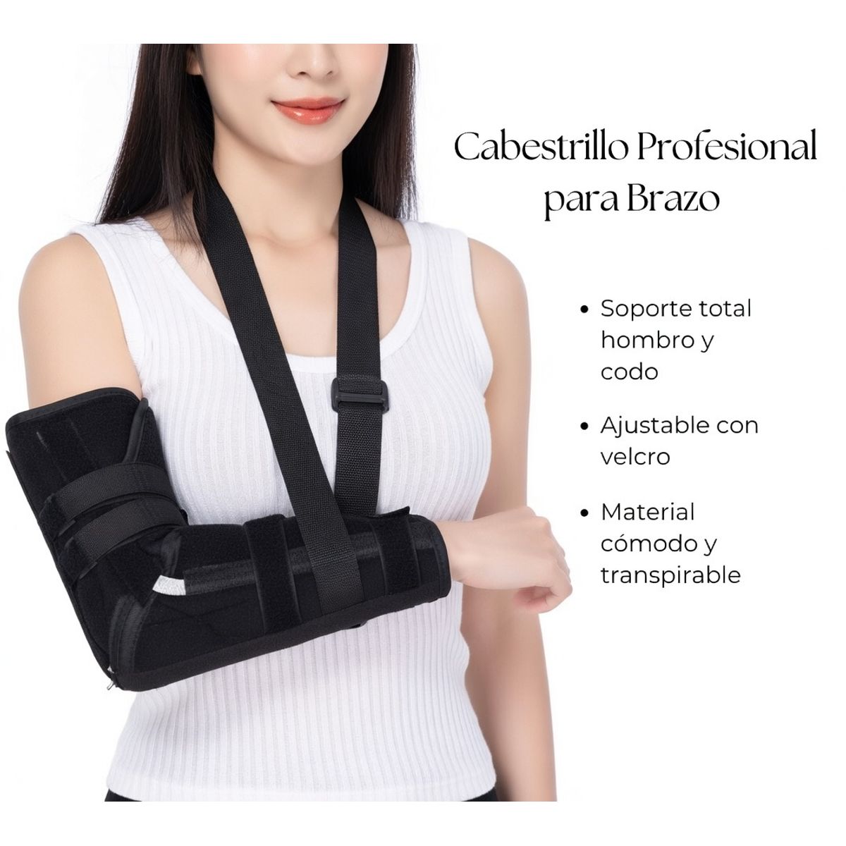 MOVI - Cabestrillo Inmovilizador para Brazo Ajustable  Soporte Lesiones