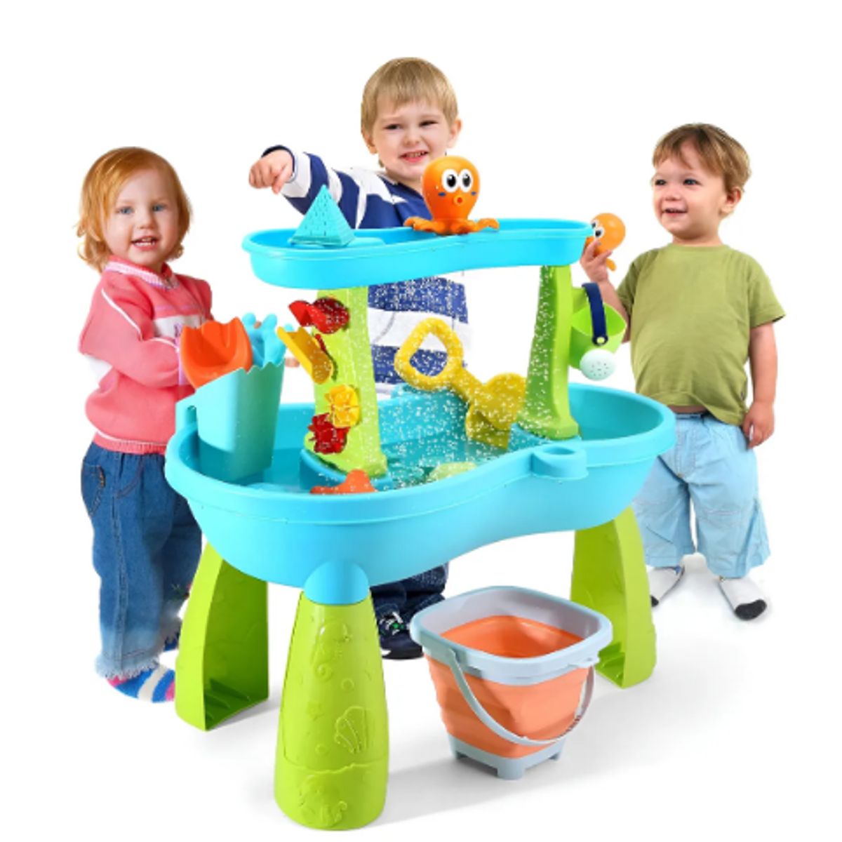 GENERICO - Mesa De Arena Y Agua Para Niños Incluye Accesorios