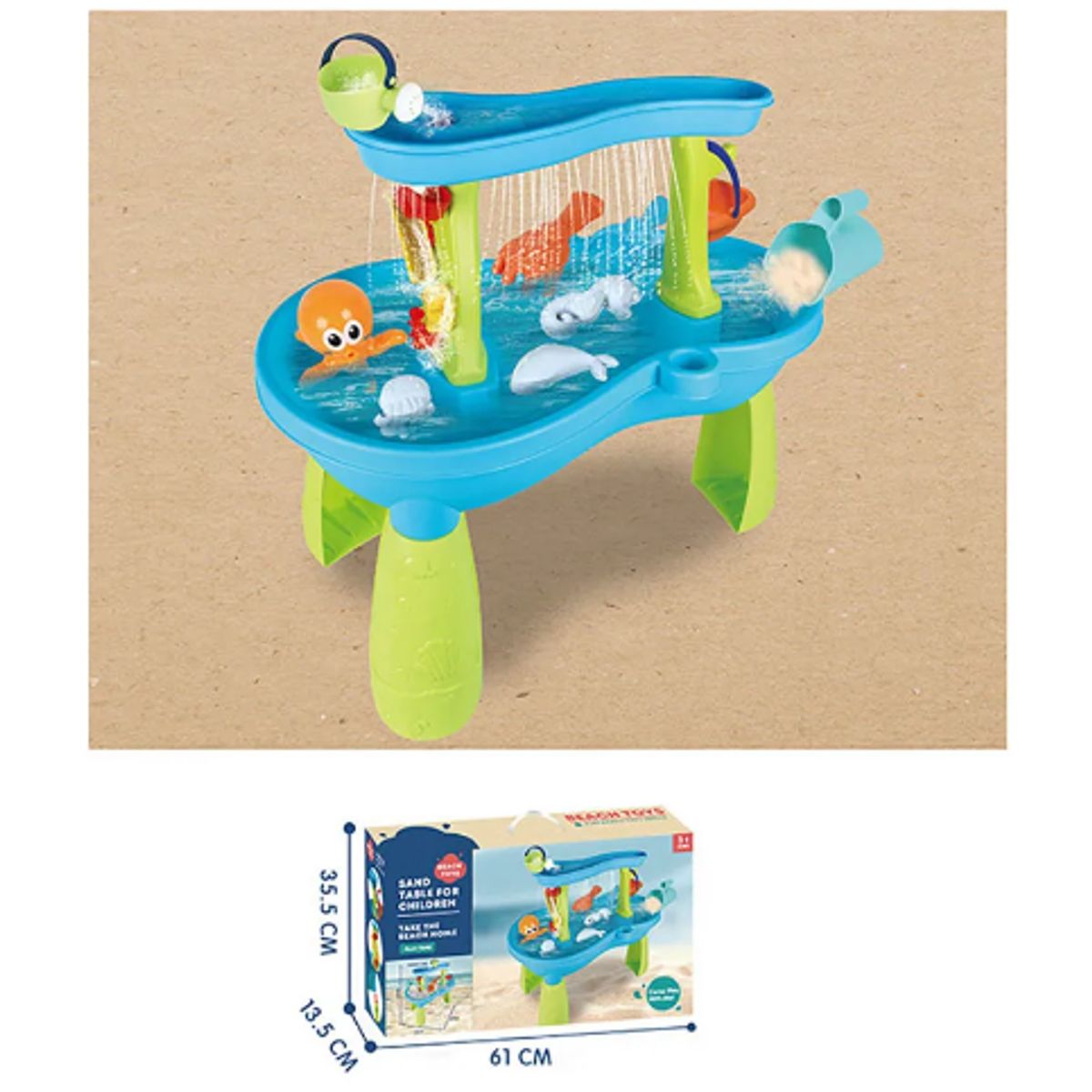 GENERICO - Mesa De Arena Y Agua Para Niños Incluye Accesorios
