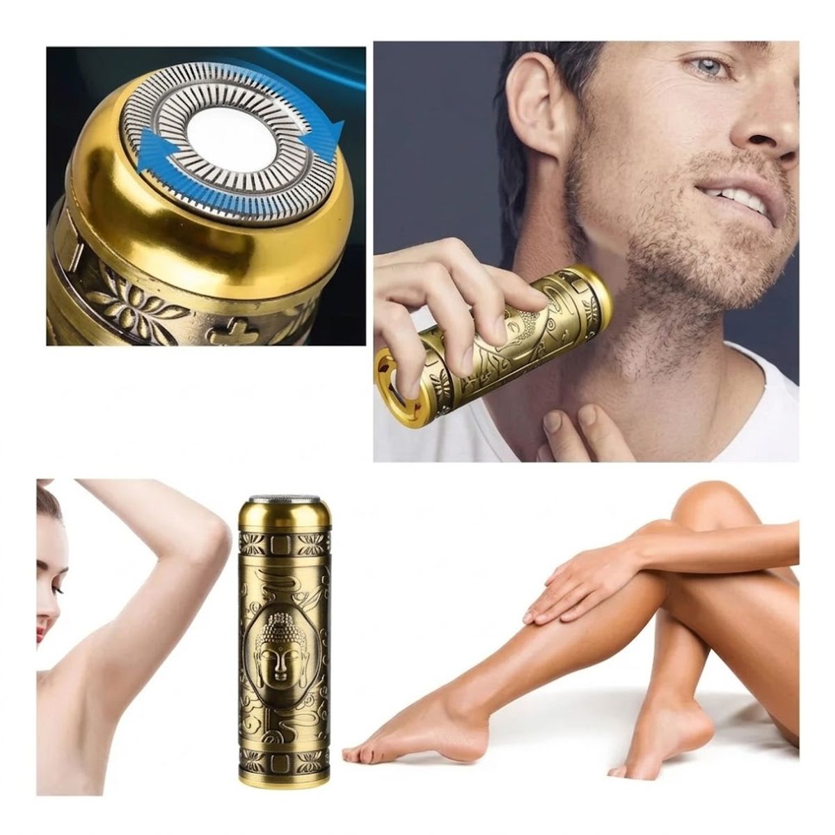 GENERICO - Mini afeitadora eléctrica portátil