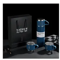 GENERICO - Termo de 500 ml con taza para té y café acero inoxidable verde