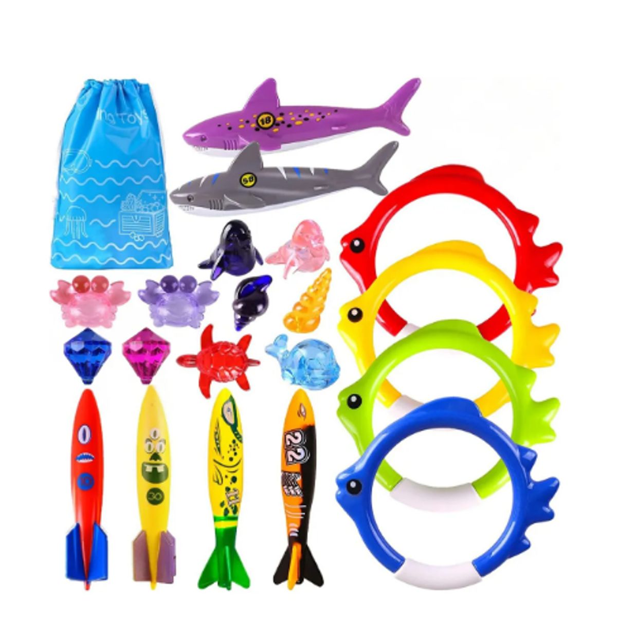 GENERICO - Set De Juegos De Buceo En Piscina O Playa Para Niños