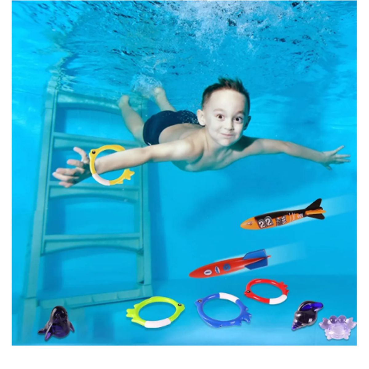 GENERICO - Set De Juegos De Buceo En Piscina O Playa Para Niños