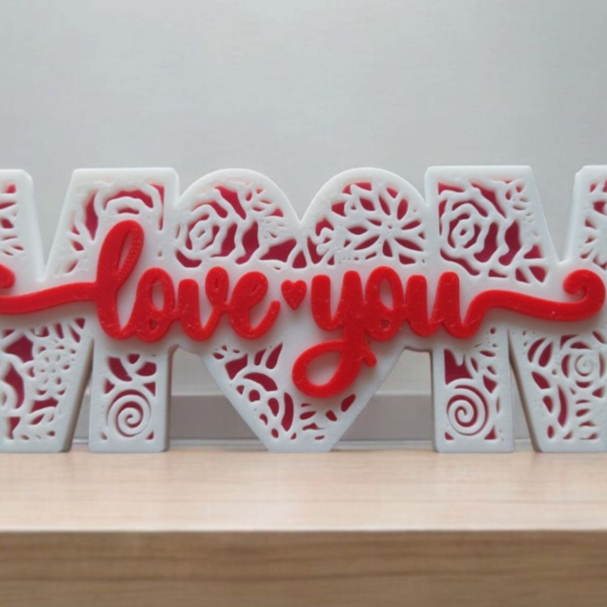 GENERICO - Figura Decorativa Letrero del Día de la Madre Amor
