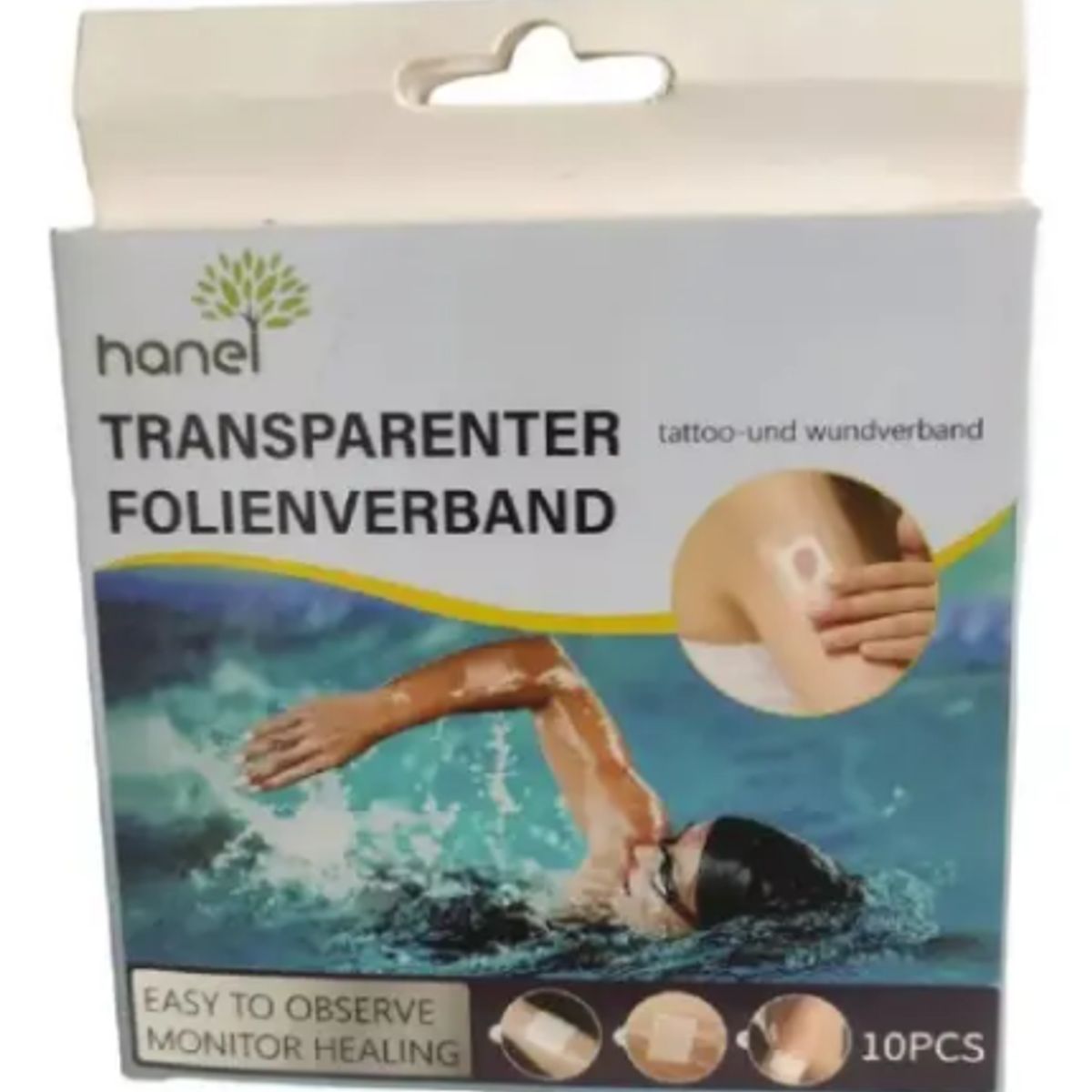 GENERICO - Pack 10 Parches Impermeables Transparentes Heridas Tatuajes