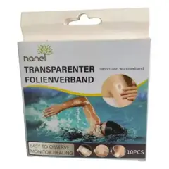GENERICO - Pack 10 Parches Impermeables Transparentes Heridas Tatuajes