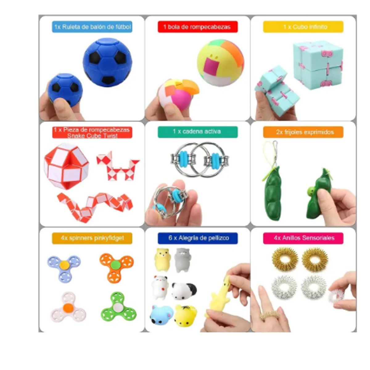 GENERICO - 35 Pz Fidget Juguetes Sensoriales Para Niños Del Estrés Kit