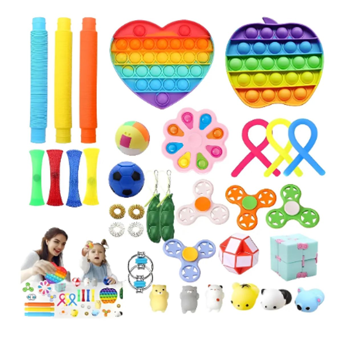 GENERICO - 35 Pz Fidget Juguetes Sensoriales Para Niños Del Estrés Kit