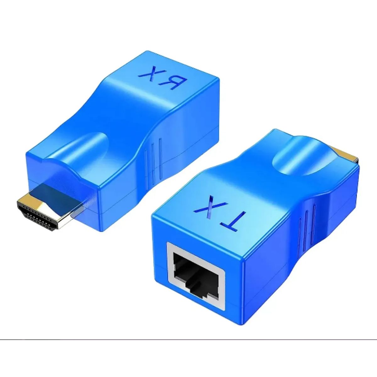 GENERICO - Adaptador Extensor Hdmi Cat 5e/6 Cable Rj45 30 Metros 4k-2k