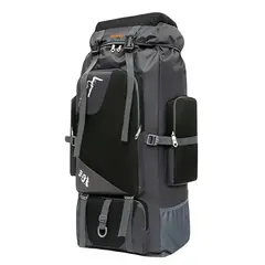 GENERICO - Mochila Impermeable Norplat 90l Para Camping Trekking Viajes Color Negro Diseño de la tela Lisa