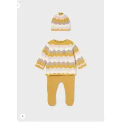 MAYORAL - Polaina chaleco y gorrito punto