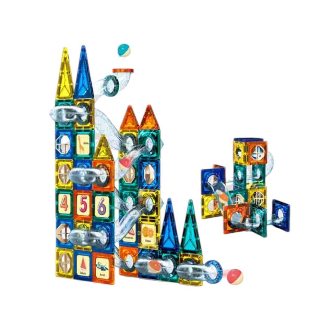 GENERICO - Set Bloques Magnéticos 97 Piezas Juego Didáctico de Construcción