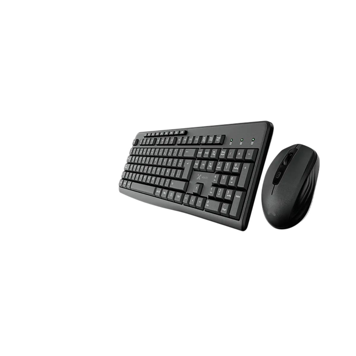 XTECH - Xtech XTK-311S Teclado y Mouse Inalámbrico Español, 2.4GHz USB, 105 Teclas, Mouse Óptico 1600 DPI, Negro