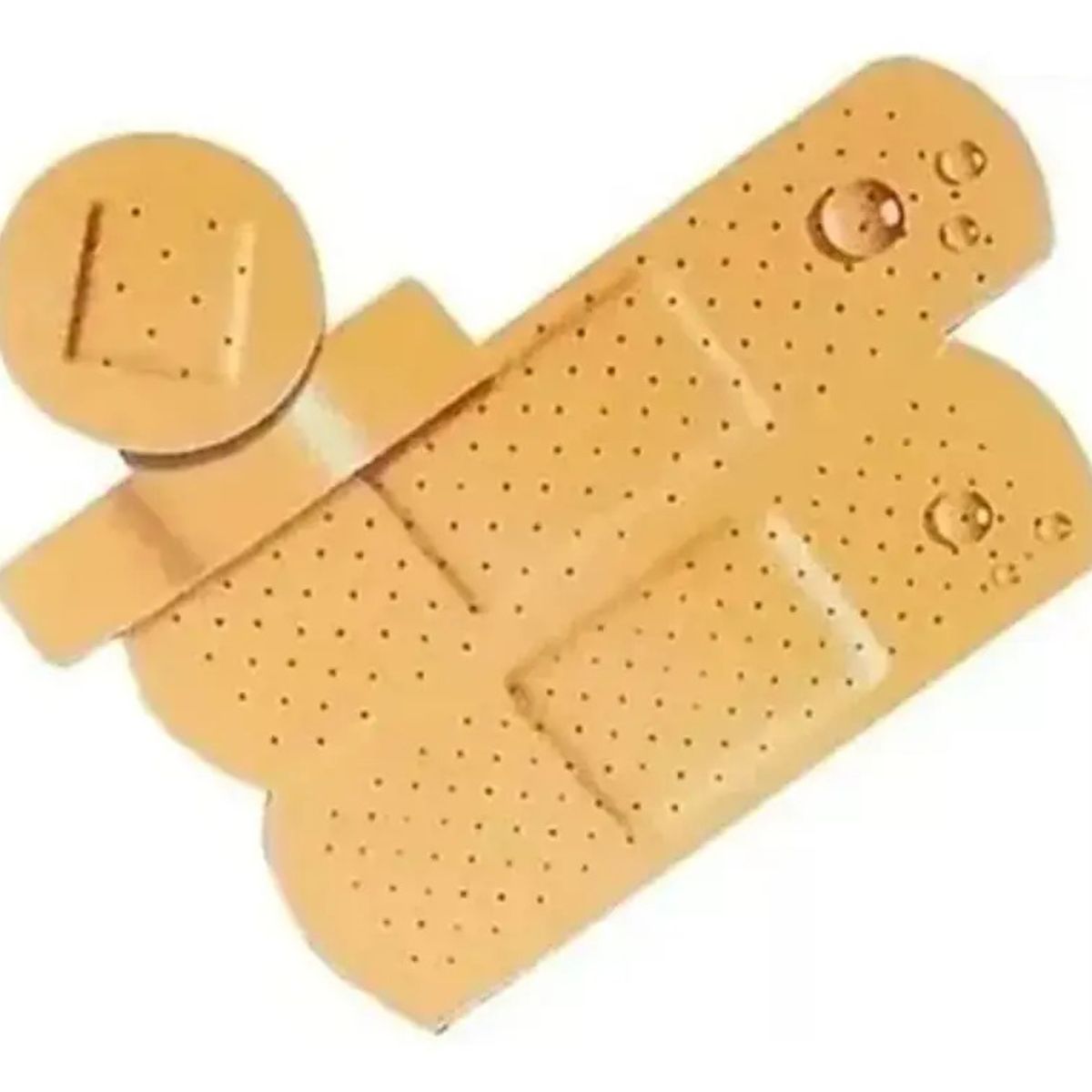 GENERICO - X5 Pack 50 Parche Curita 4 Tamaños Aprueba De Agua