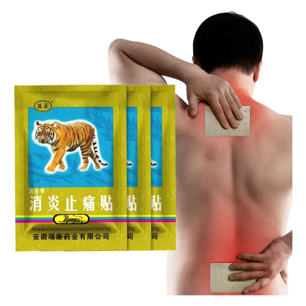 GENERICO - 400 Parches Alivio Artritis Calor Dolores Musculares Lumbar