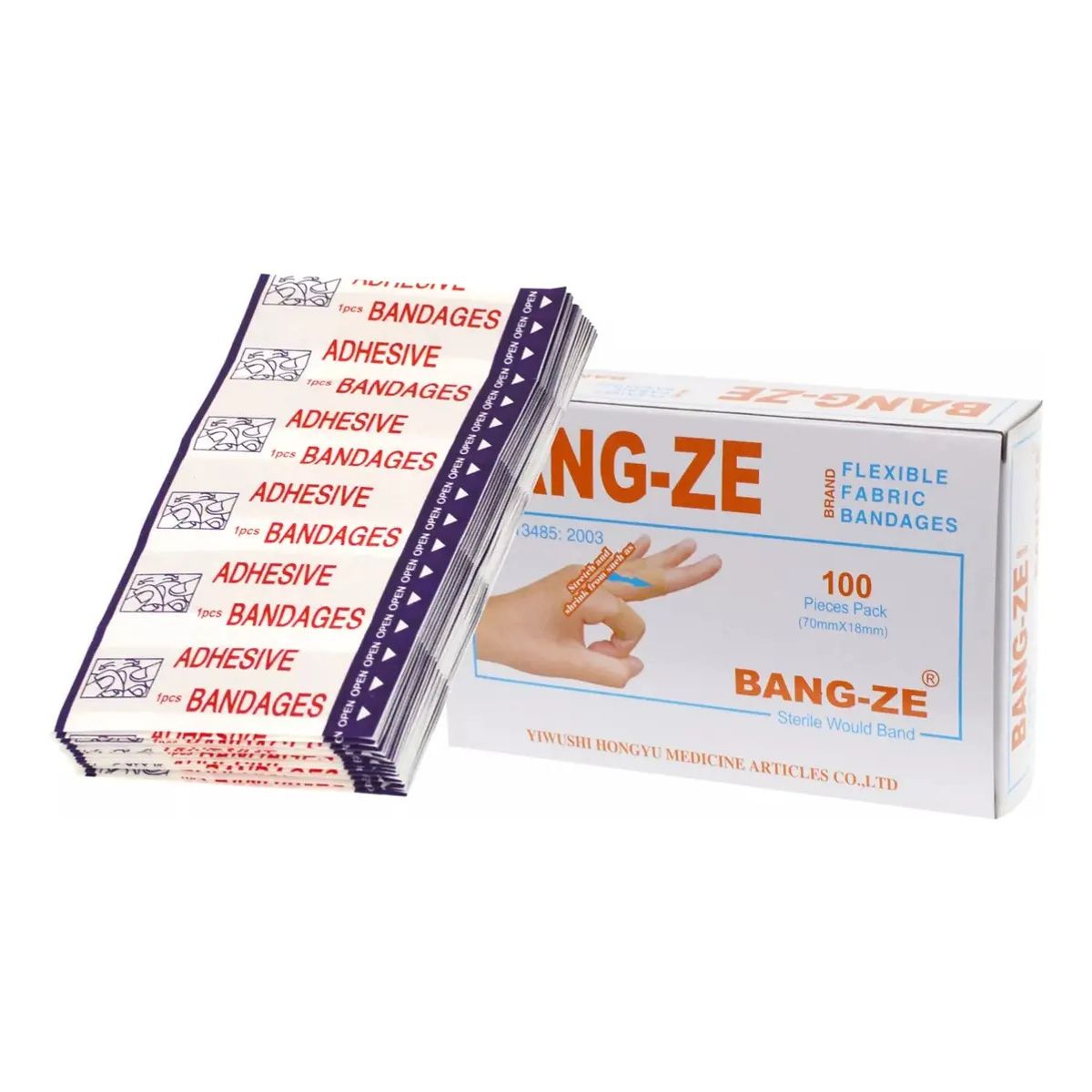 GENERICO - 10 Caja 100 Parche Curita Venditas Adhesivas Heridas 70x18mm