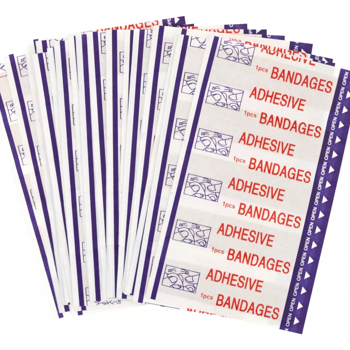 GENERICO - 10 Caja 100 Parche Curita Venditas Adhesivas Heridas 70x18mm