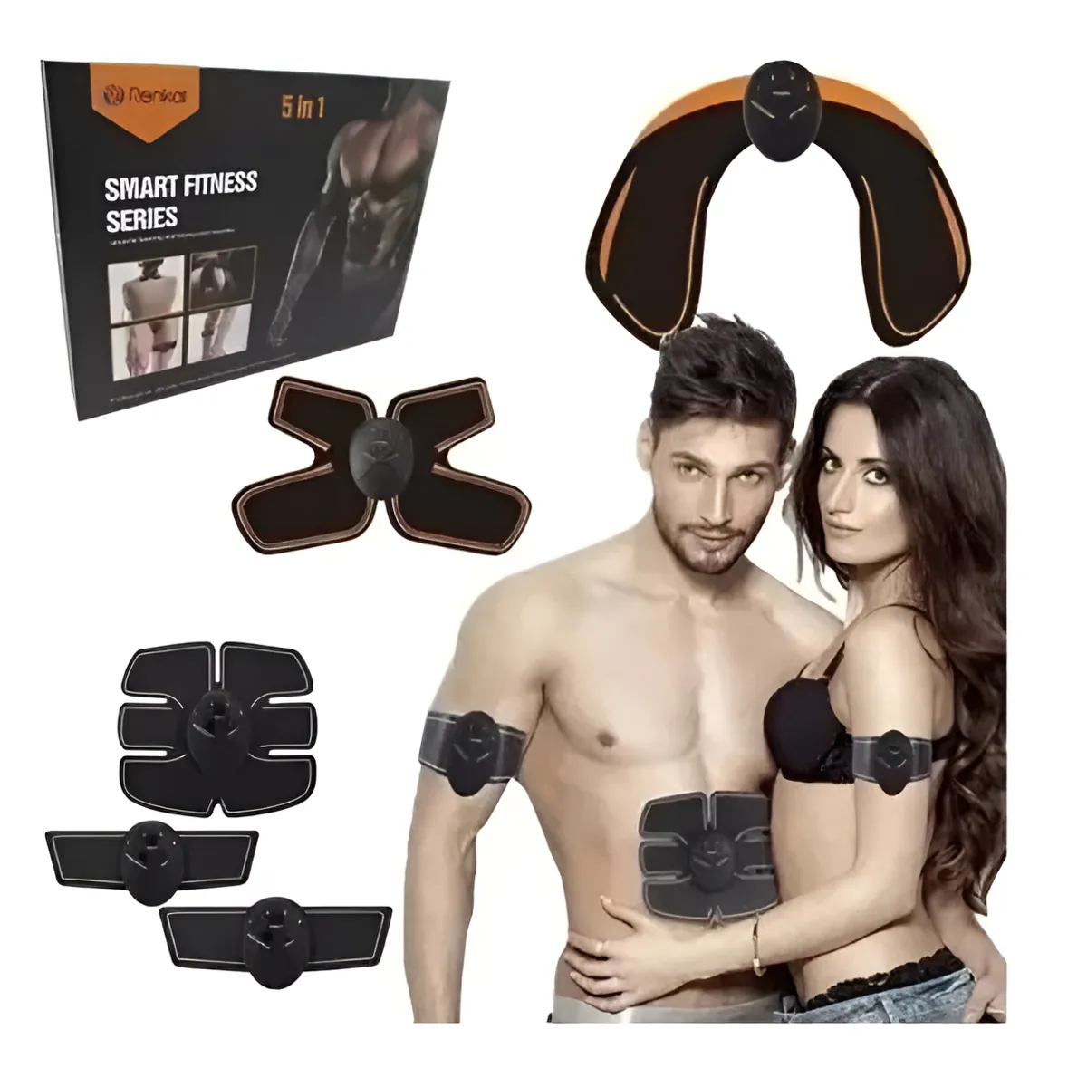 GENERICO - Kit Electroestimulador Muscular Fitness 5 En 1 Smart Fitness