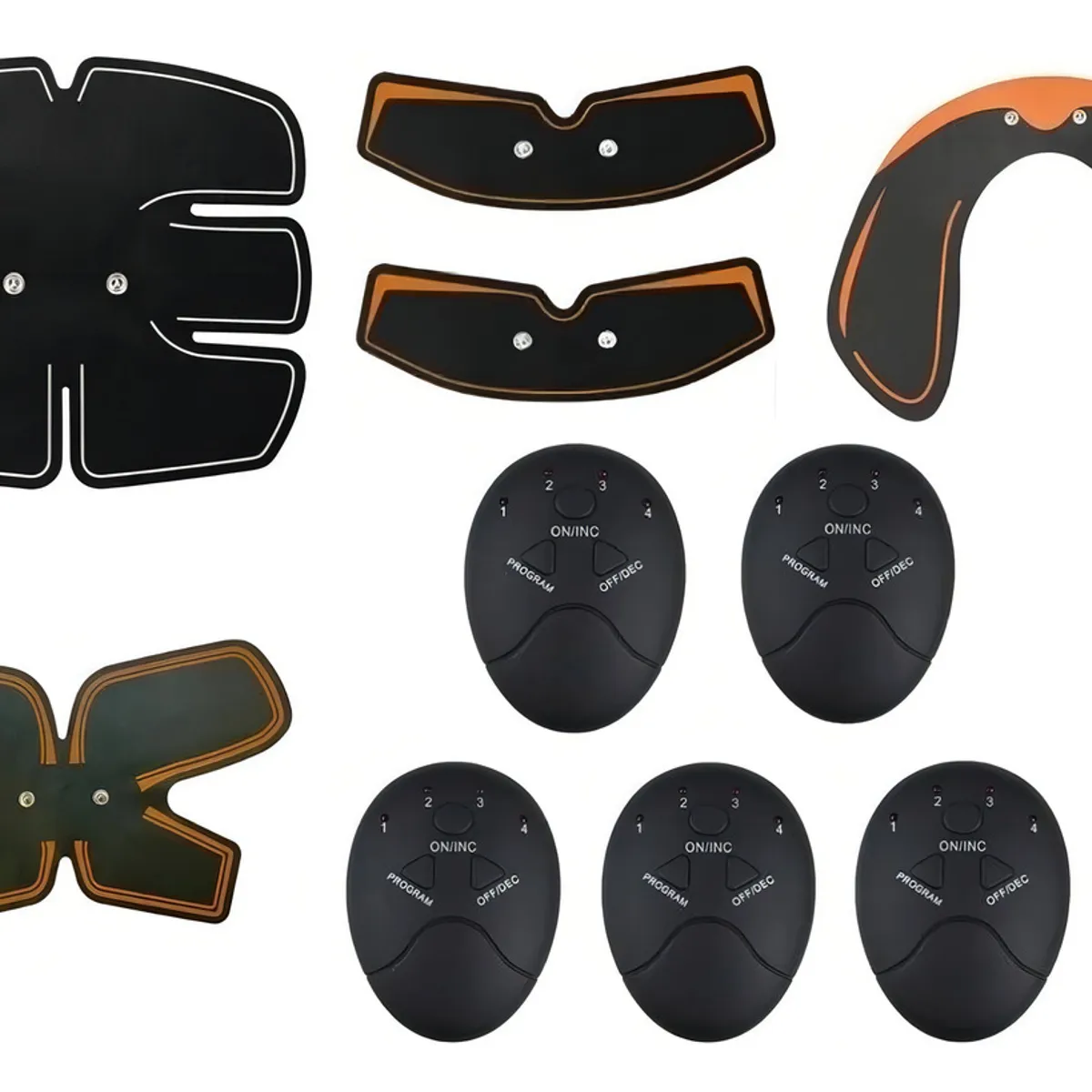 GENERICO - Kit Electroestimulador Muscular Fitness 5 En 1 Smart Fitness