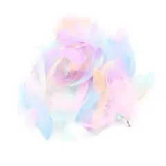 GENERICO - Plumas decorativas color pastel 100pcs