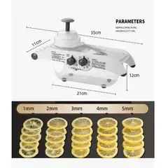 GENERICO - Cortador De Verduras Rallador Comercial Multi Adjustable