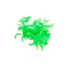 GENERICO - Plumas verdes pequeñas 100pcs