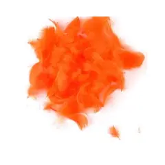 GENERICO - Plumas naranjas pequeñas 100pcs