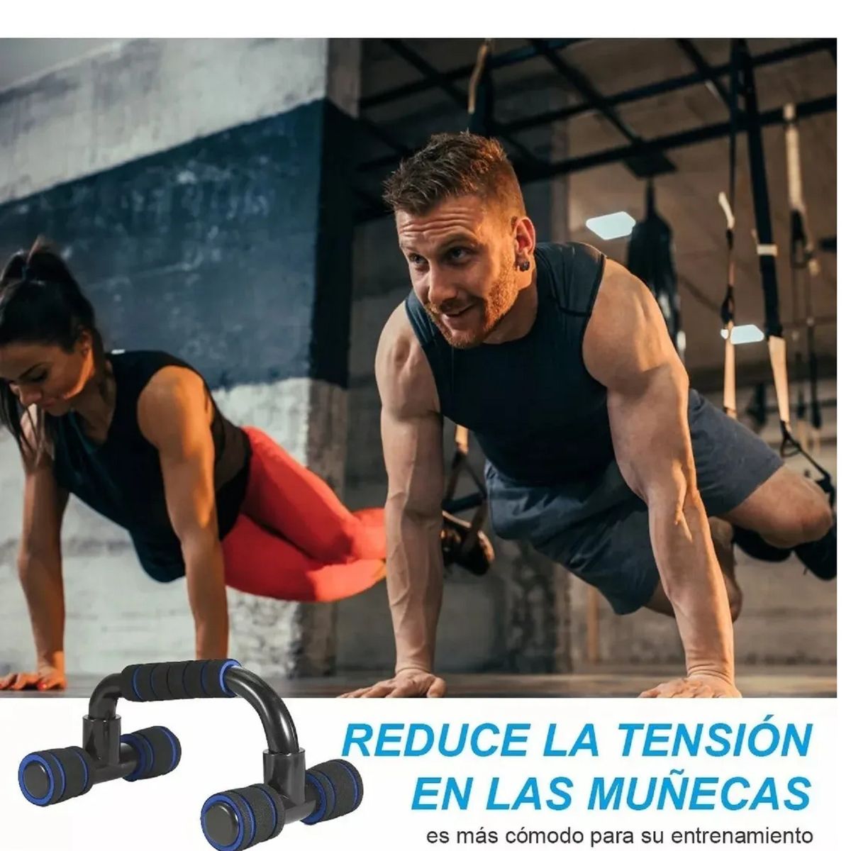GENERICO - Juego De Ruedas De Ejercicios Abdominales Azules 7 Piezas