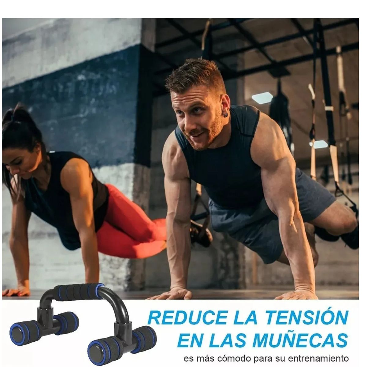 GENERICO - Juego De Ruedas De Ejercicios Abdominales Azules 7 Piezas