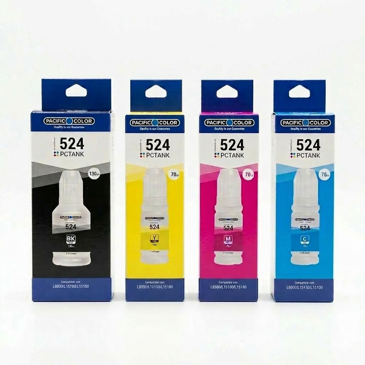 PACIFIC COLOR - Tintas Compatibles 524 Alternativas Pack