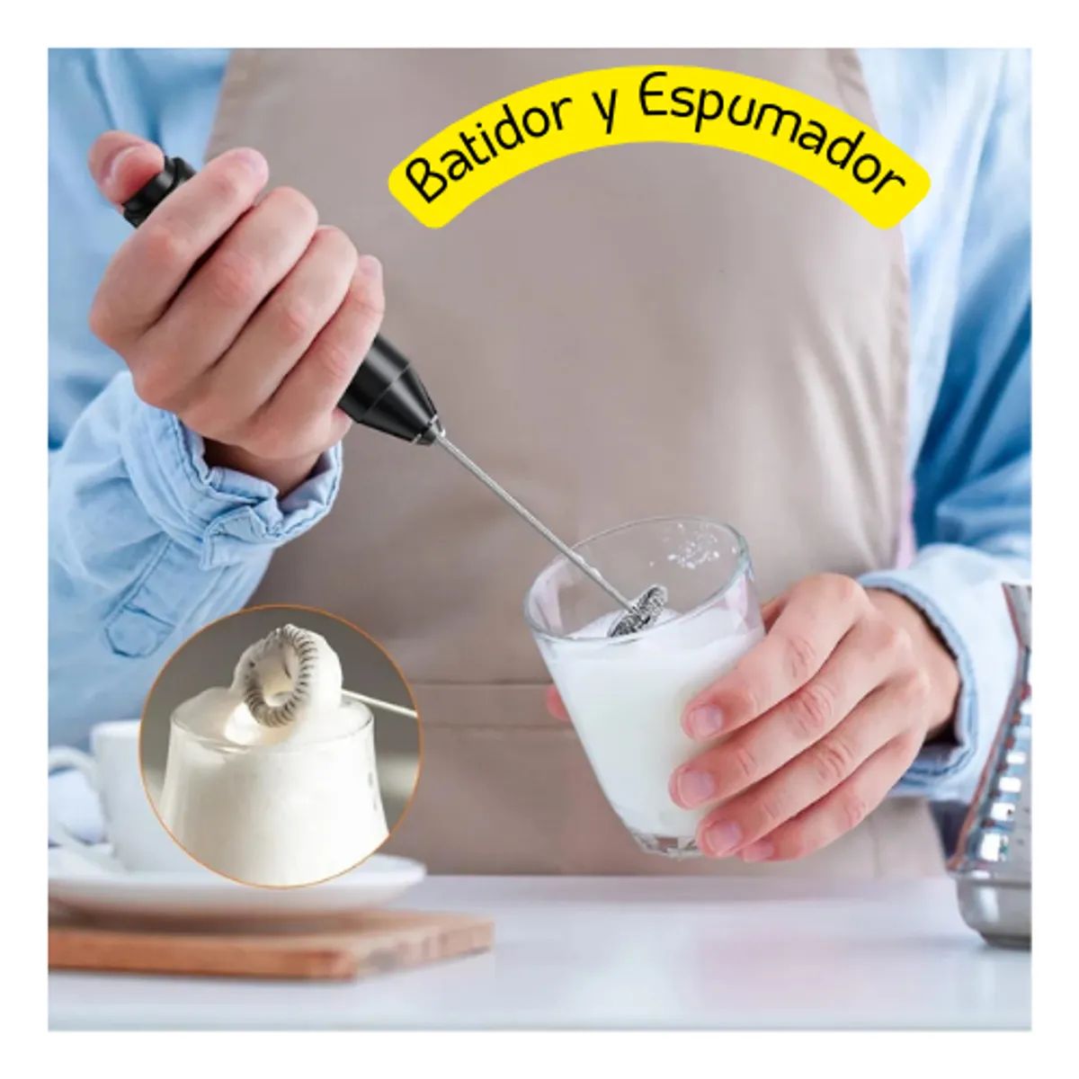 MOVI - Espumador Eléctrico Portátil para Café y Bebidas