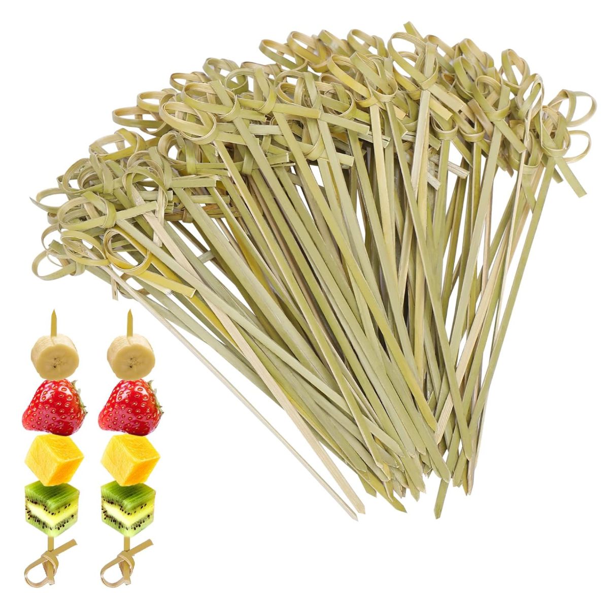 ATURE - Brocheta Pincho Bambu 9cm 1000 Unidades Marrón Claro Bambú