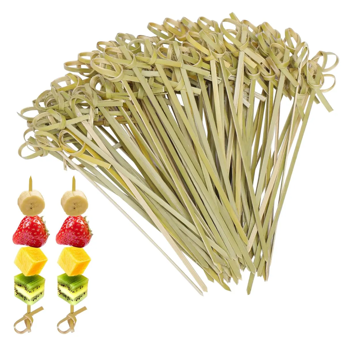 ATURE - Brocheta Pincho Bambu 9cm 1000 Unidades Marrón Claro Bambú