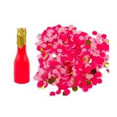 GENERICO - Lanza confeti botella de champán 5x16cm 1pcs