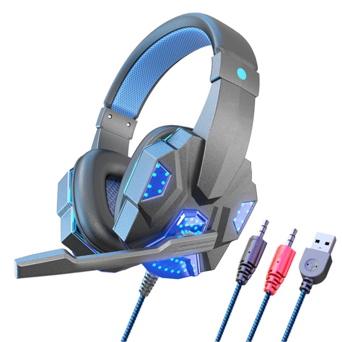 ATURE - Gaming Esports Headsets Luminosos Auriculares Con Cable