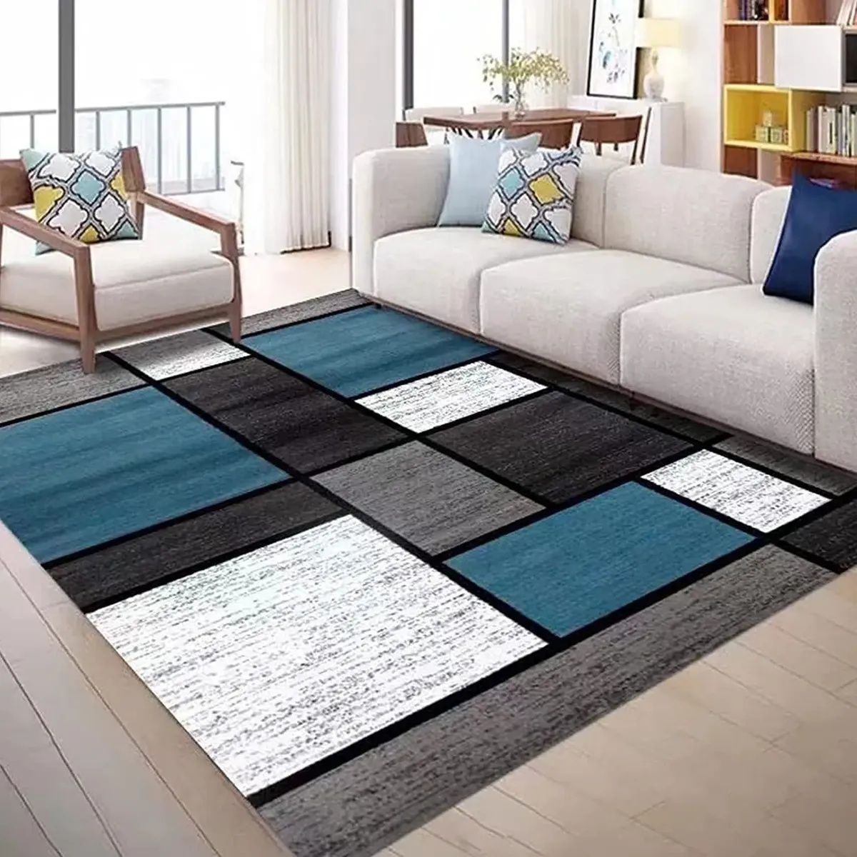 GENERICO - Transforma tu living con alfombra geométrica  PRUEBA 14 WM