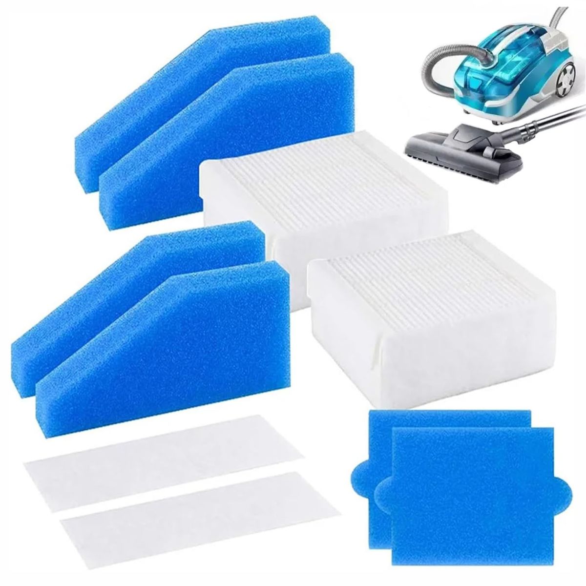 GENERICO - 2 Juegos De Filtros Repuesto Para Aspiradora Thomas Aqua