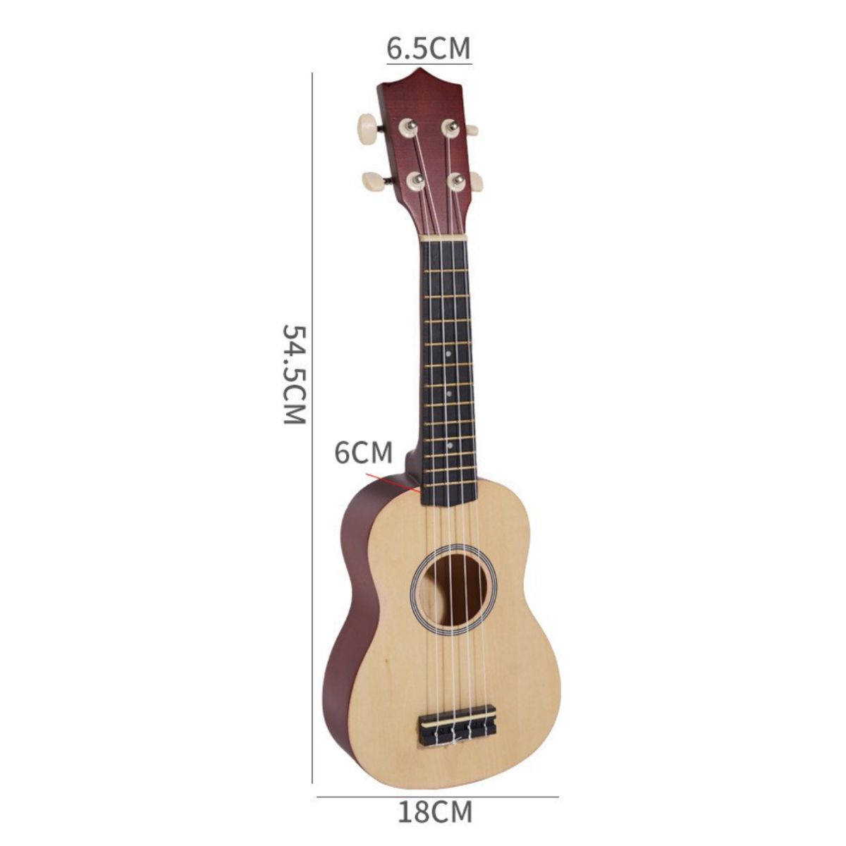 ATURE - Ukelele Concierto Music 21 Pulgadas+funda + Accesorios Negro