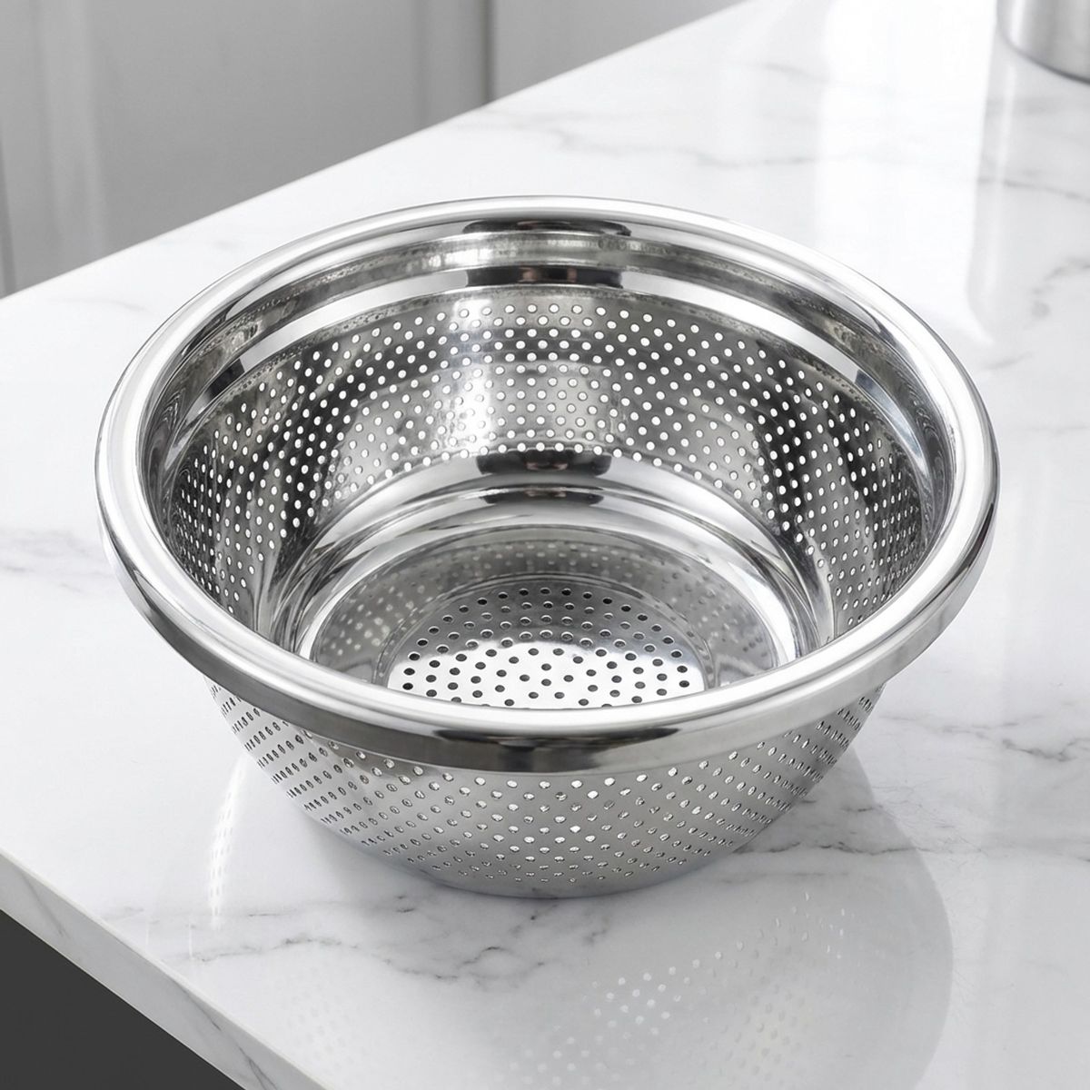 GENERICO - Colador de Acero Inoxidable Grueso 20cm - 1 PCS