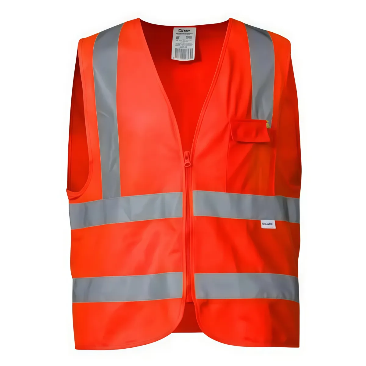 DANMI - Chaleco Reflectante De Seguridad Naranja Danmi