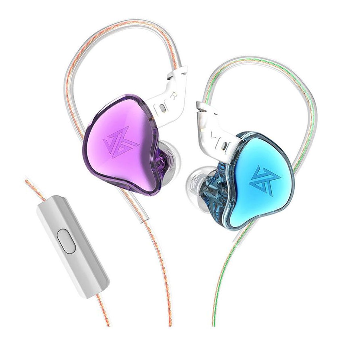 KZ - Audífonos KZ EDC - Con MIC Púrpura