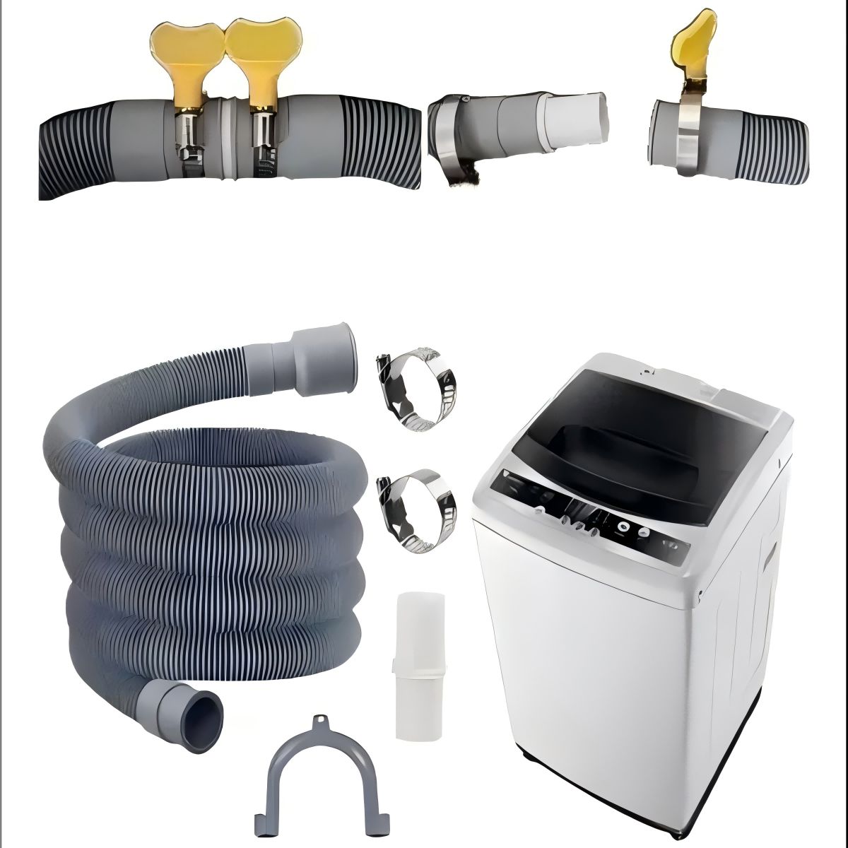GENERICO - Manguera Extension Desague Universal para Lavadora Compatible con LG  Samsung  Daewoo