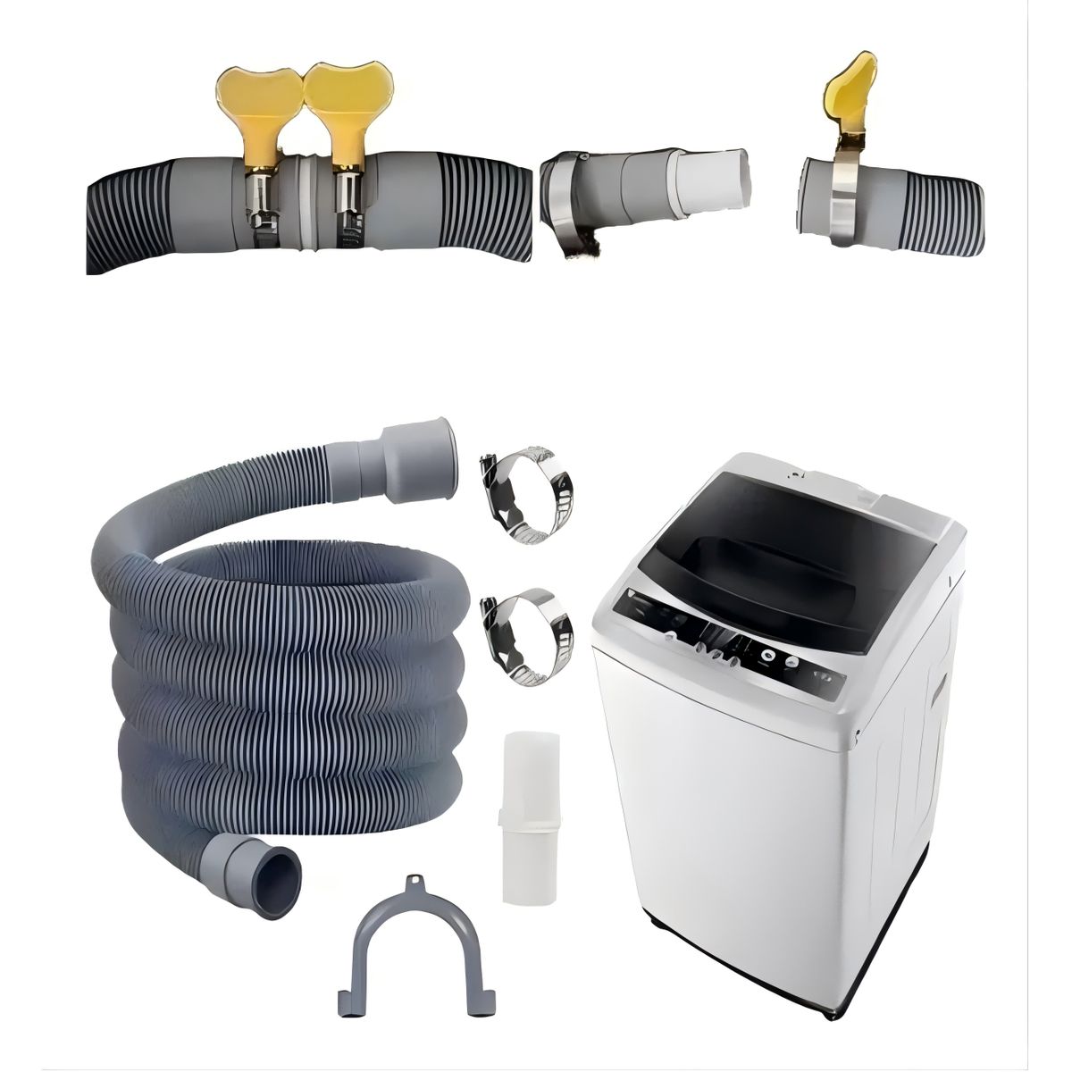 GENERICO - Manguera Extension Desague Universal para Lavadora Compatible con LG  Samsung  Daewoo