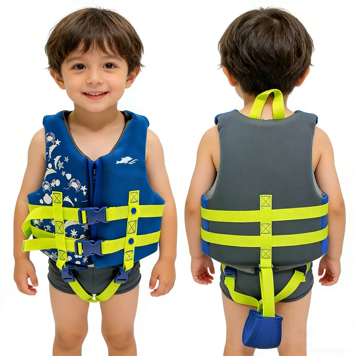 ATURE - Flotador Chaleco Salvavida Niño Para Baño O Natación Azul  L