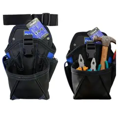 DANMI - Coleto Porta Taladro Con Cinturon Color Negro Y Azul