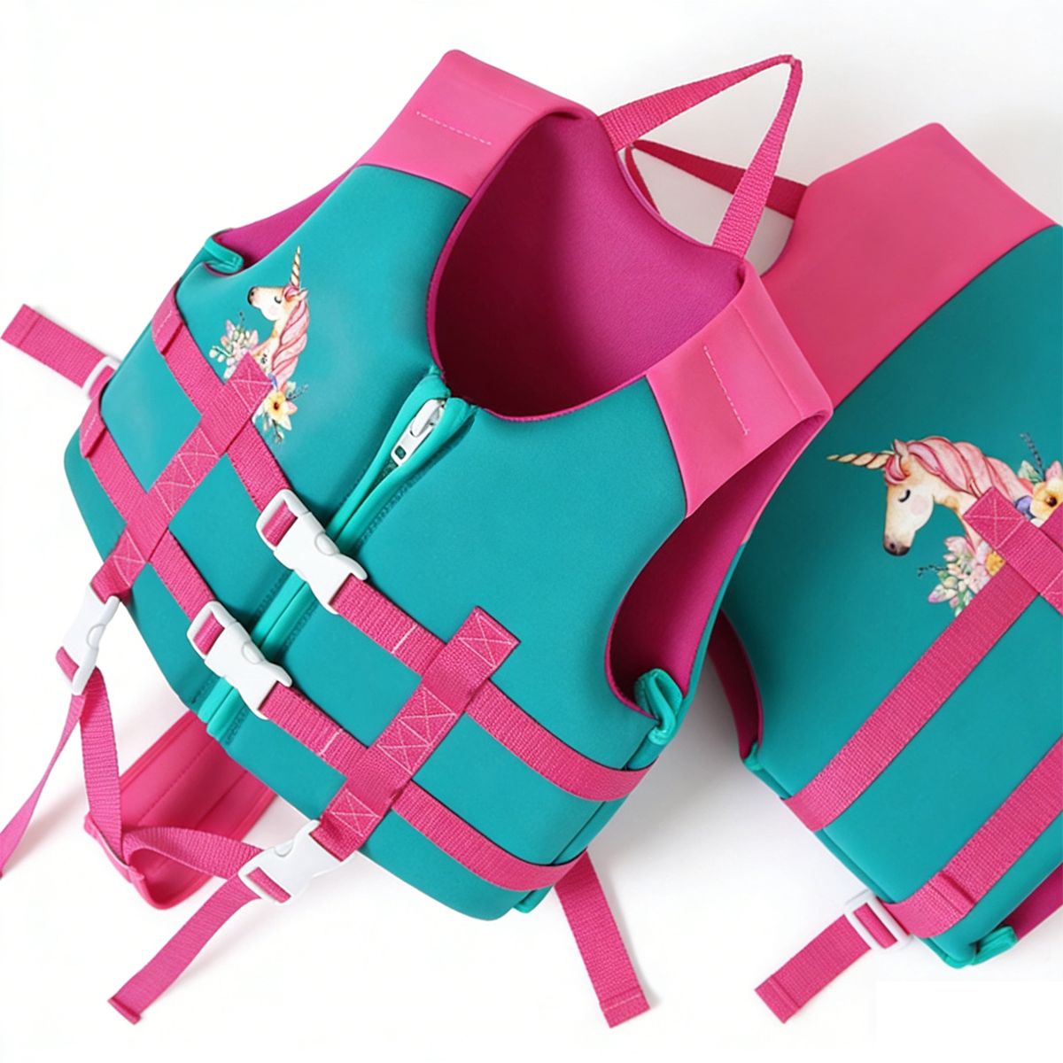 ATURE - Flotador Chaleco Salvavida Niño Para Baño O Natación Rosa  XL