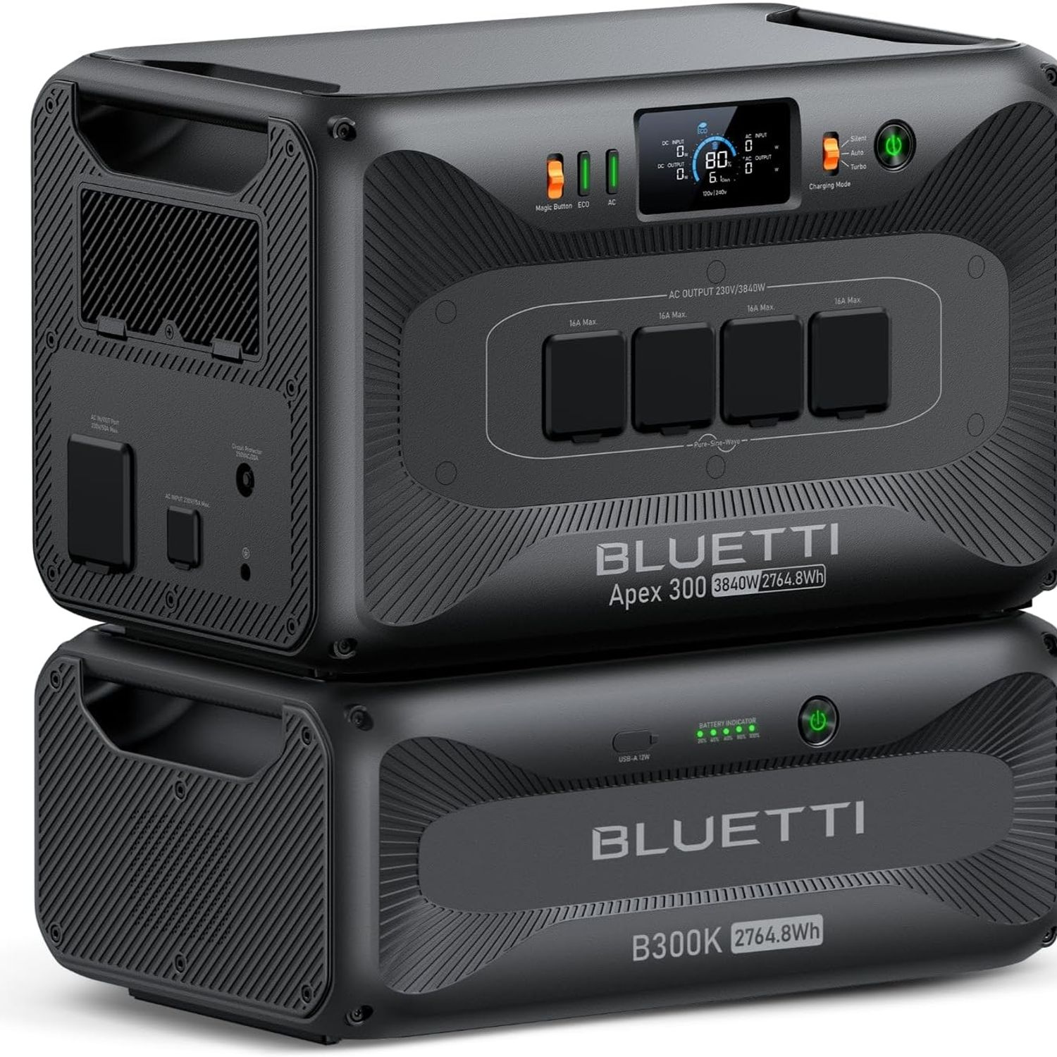 BLUETTI Apex 300 & B300K Generador Solar, 5529,6Wh Batería LFP de