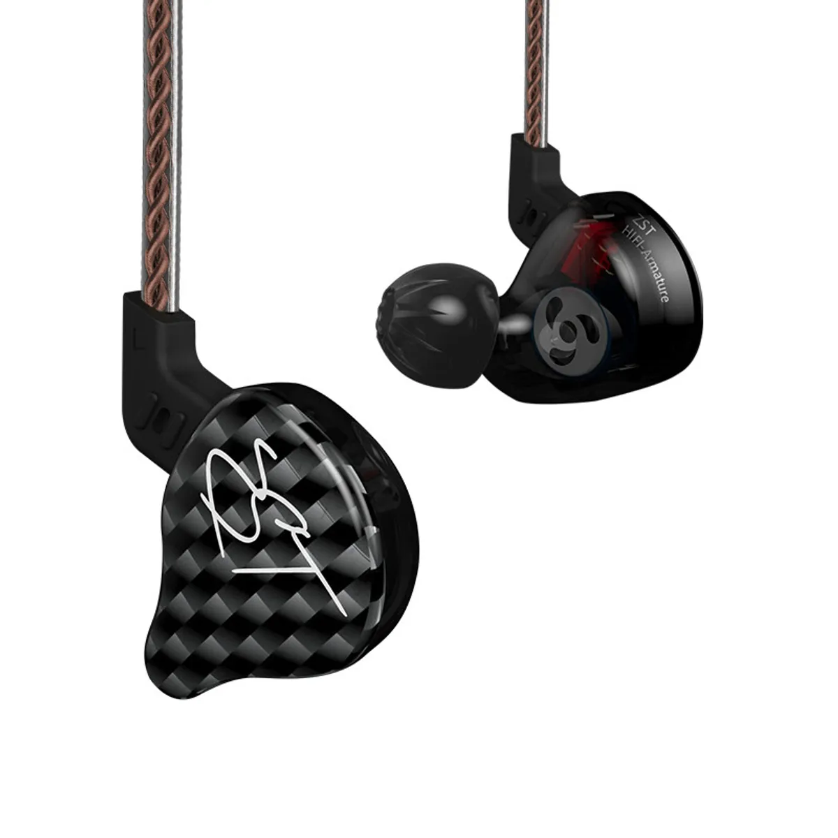 KZ - Audifonos KZ ZST in ear con MIC Púrpura